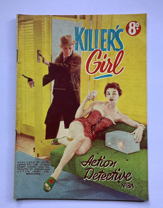 KILLERS GIRL Action Detective Australian Pulp Fiction Crime book 1950s 1st edition